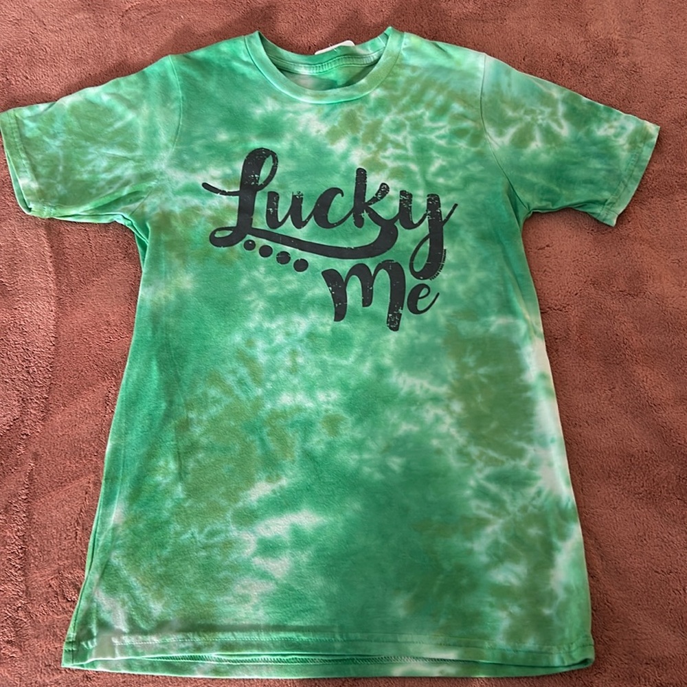 Tie dye green St Patty’s day tee shirt. Women’s small never worn
